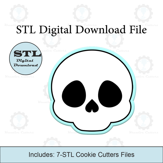 Halloween Skull Cookie Cutters | STL File