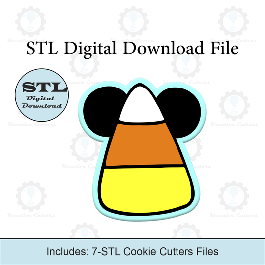 Halloween Mouse Candy Corn Cookie Cutters | STL File