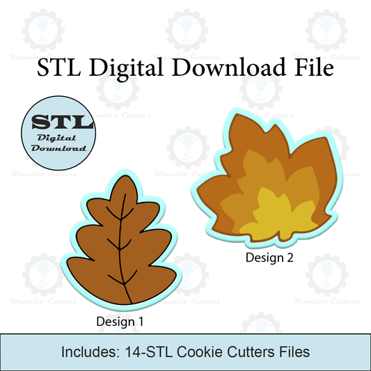 Fall Leaves Cookie Cutters | STL File