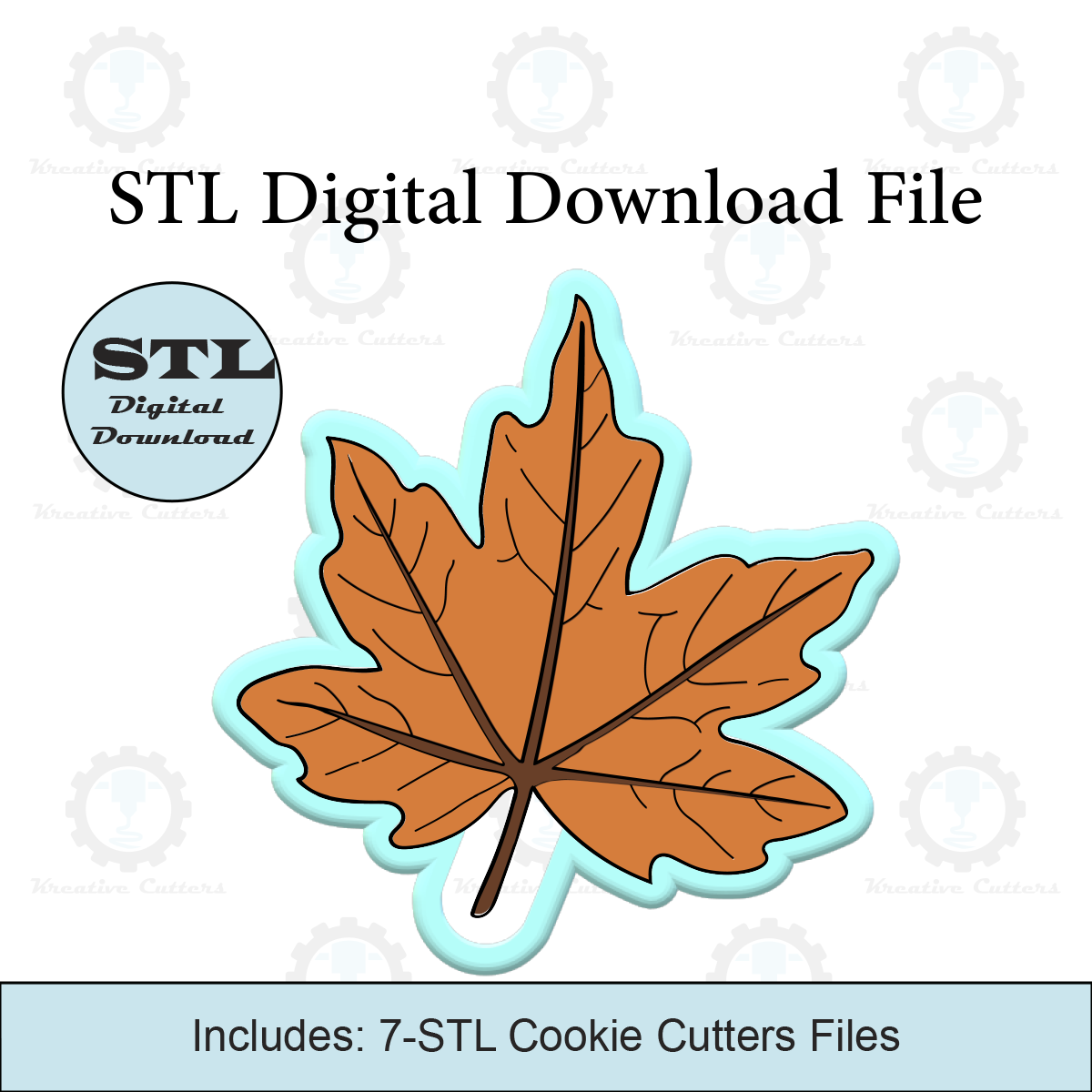 Fall Leaf Cookie Cutters | STL File