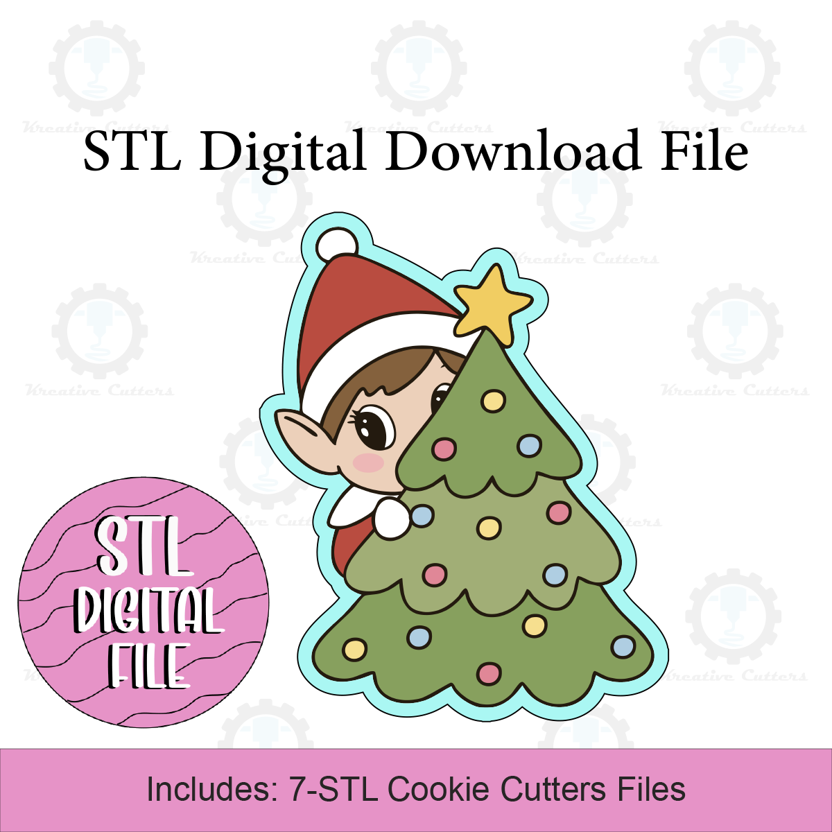 Elf by Tree Cookie Cutters | Digital Download STL Files