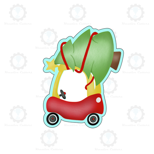 Coupe Car With Tree Cookie Cutters