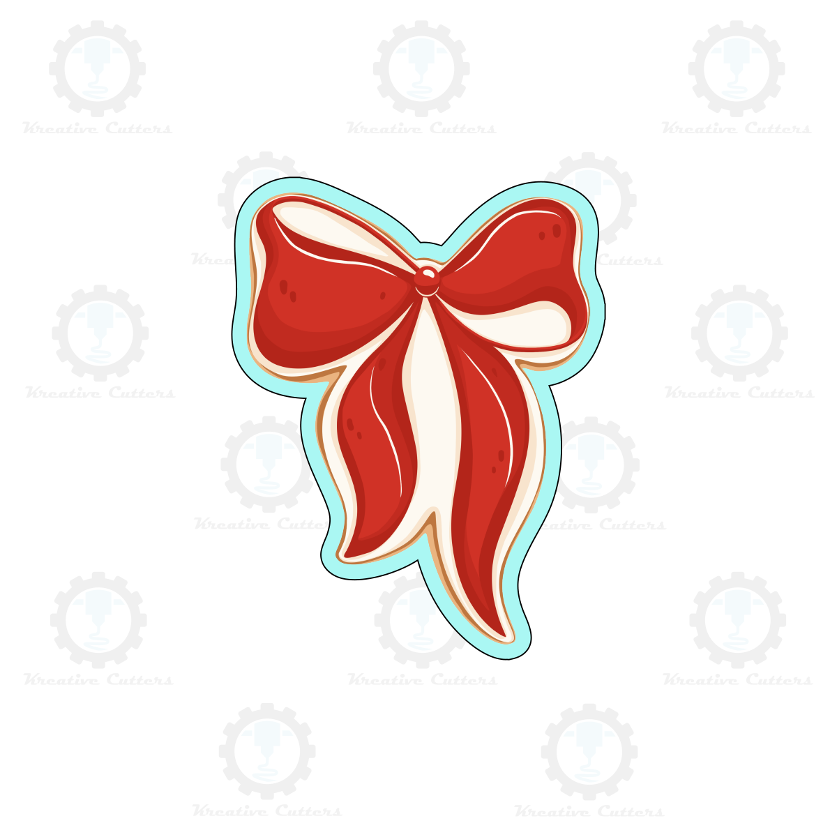 Christmas Bow Cookie Cutters | Digital Download STL Files