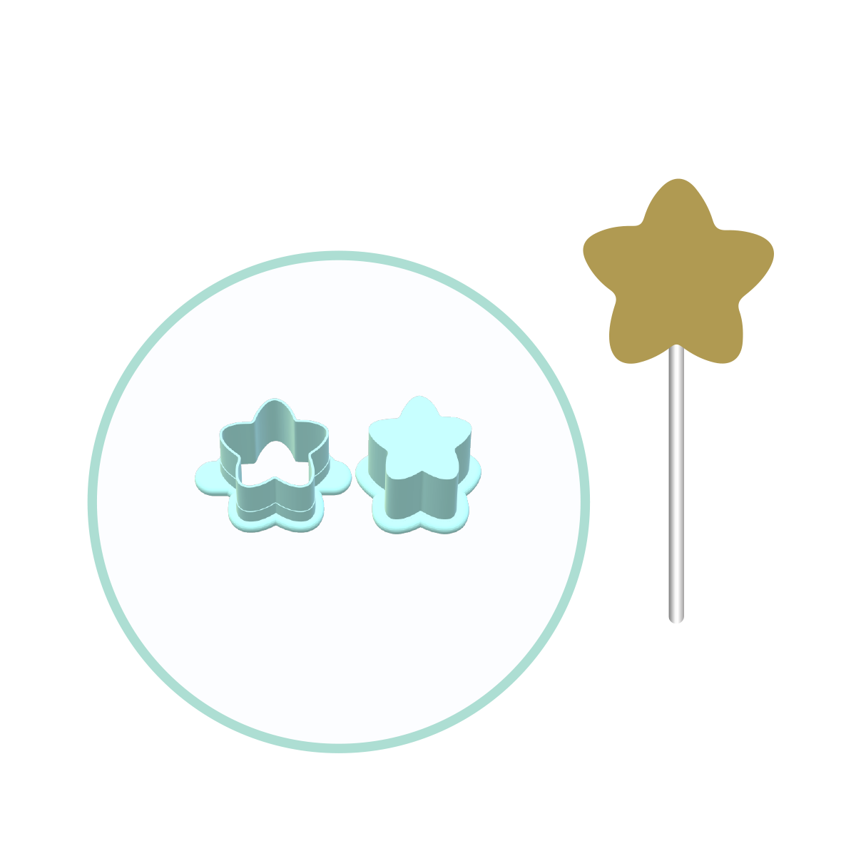 Star Cake Pop Mold | Deluxe Cutter, Popper and Tray