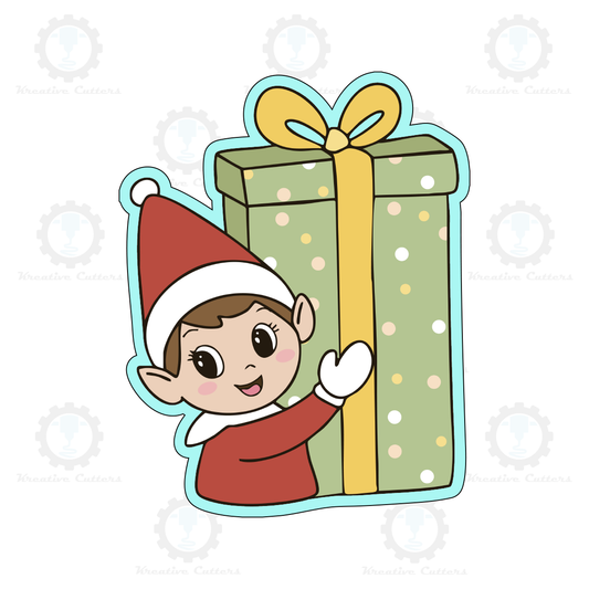 Elf Gift Cookie Cutters