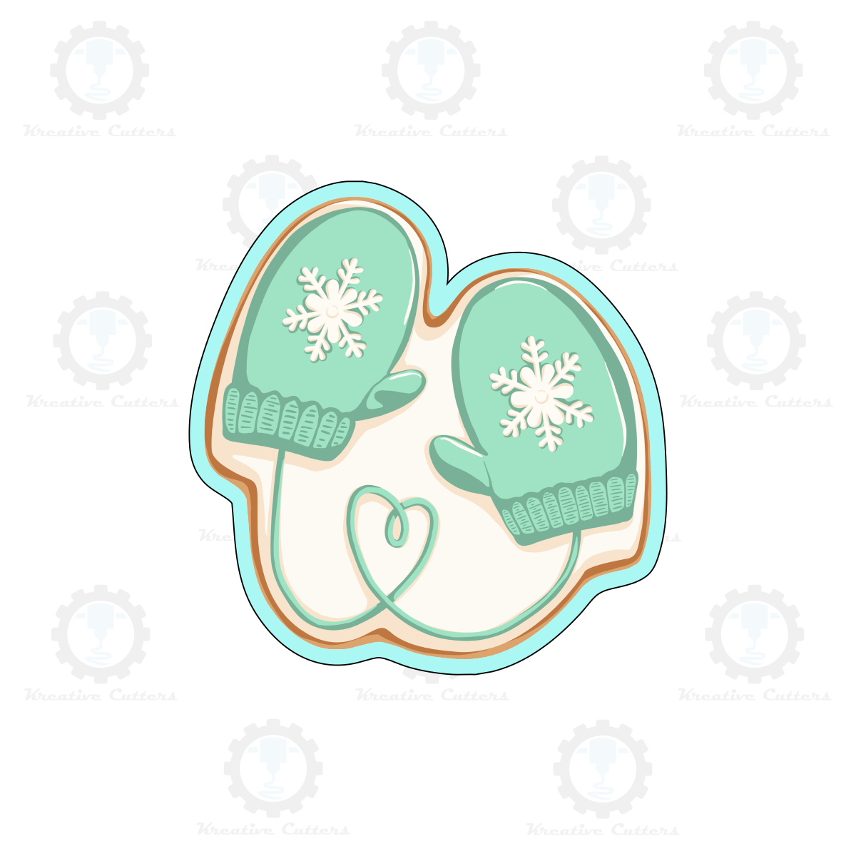 Christmas Mittens Cookie Cutters | Digital Download STL Files