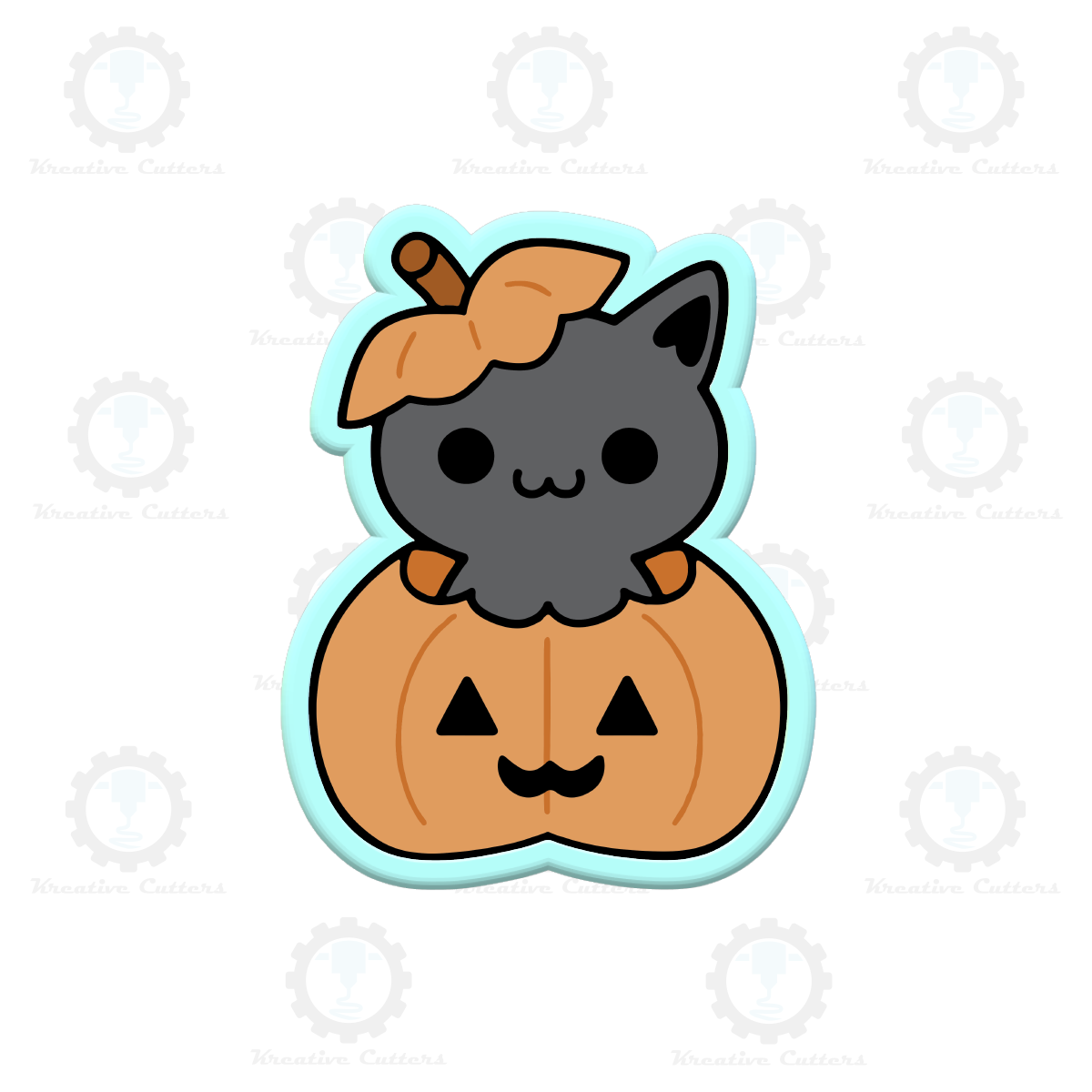 Halloween Cat Pumpkin Cookie Cutters