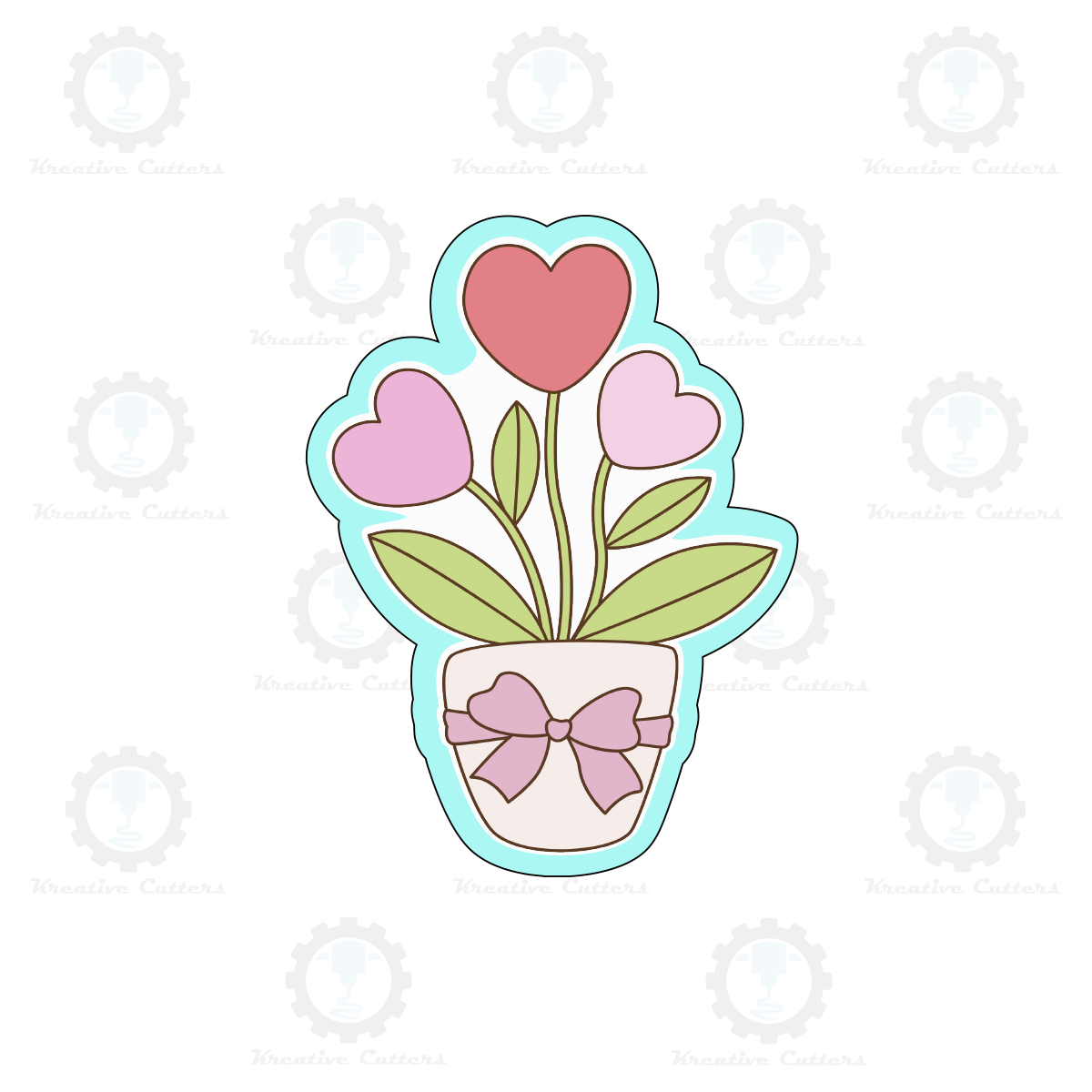 Heart Plant Cookie Cutters