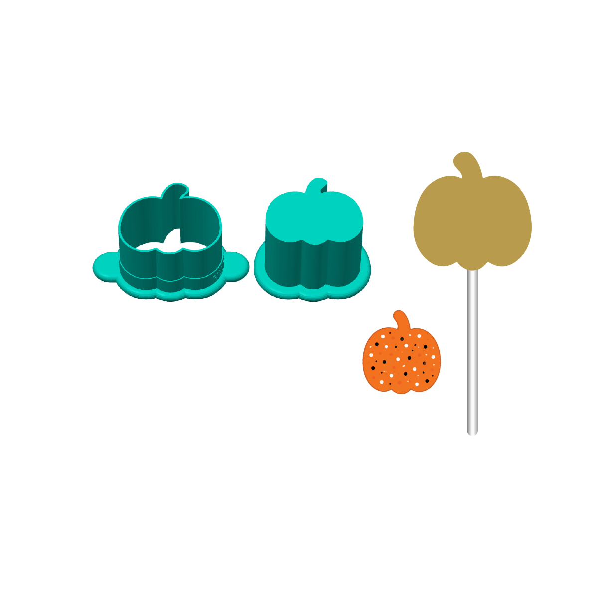 Halloween Frosted Animal Cake Pop Molds | Cutter, Popper, and Tray Options