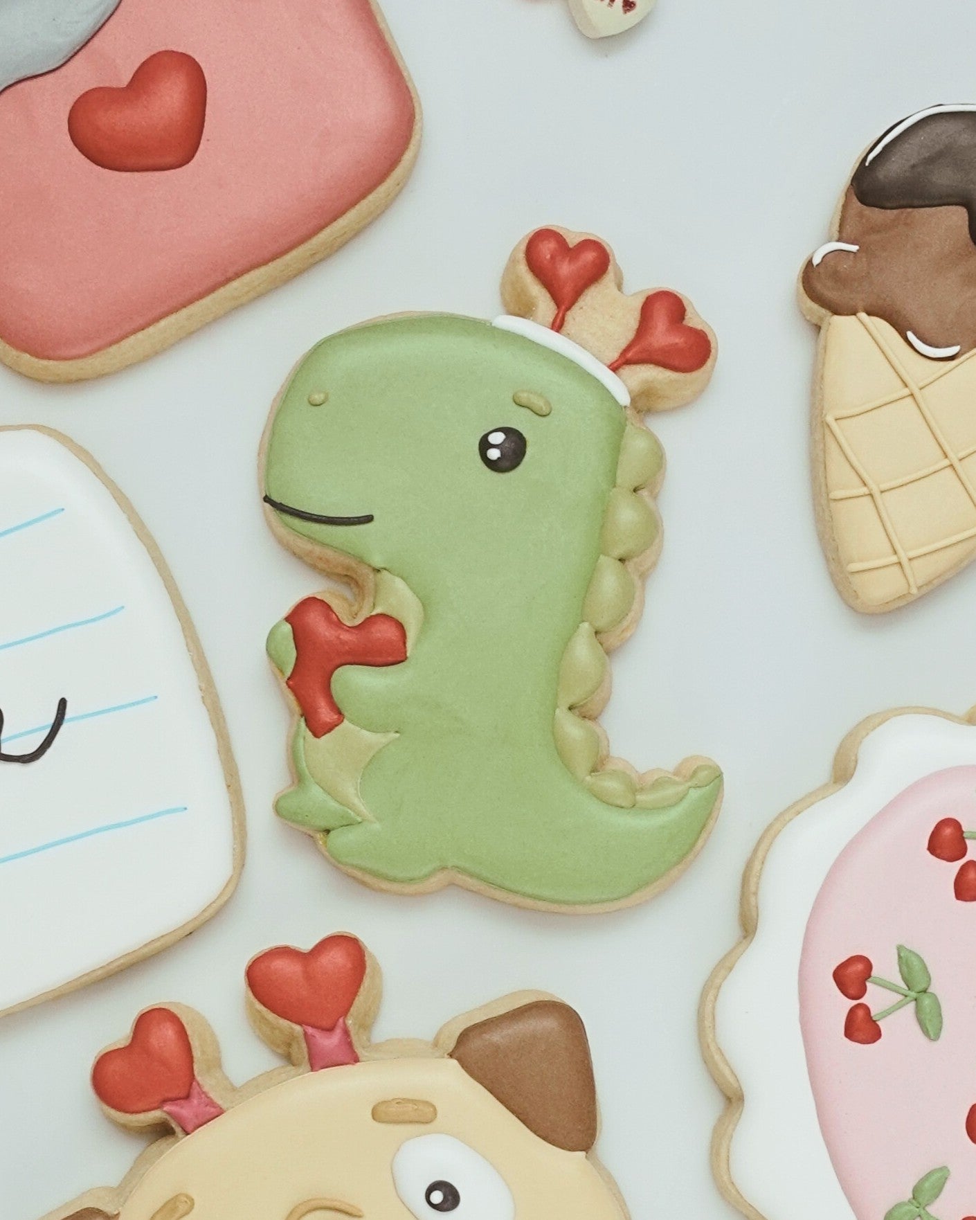 Valentine Dinosaur Cookie Cutters