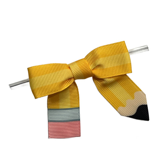 Pencil Grosgrain Pre-Tied Bow w/Wire