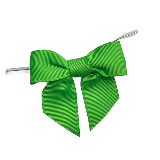 Acid Green Pre-Tied Bow w/Wire