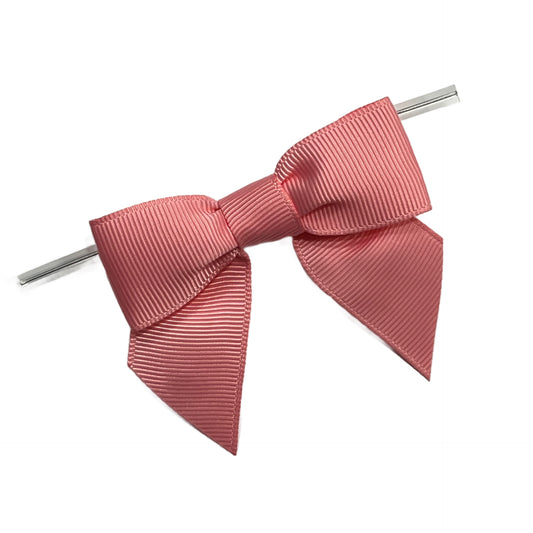 Sherbet Pink Pre-Tied Bow w/Wire
