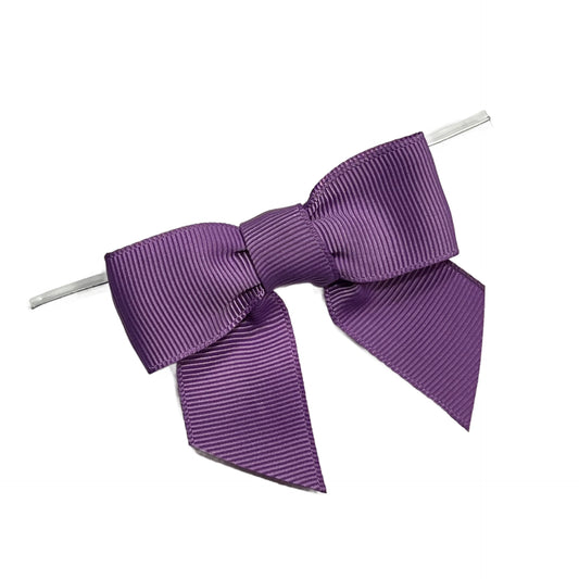 Grape Pre-Tied Bow w/Wire