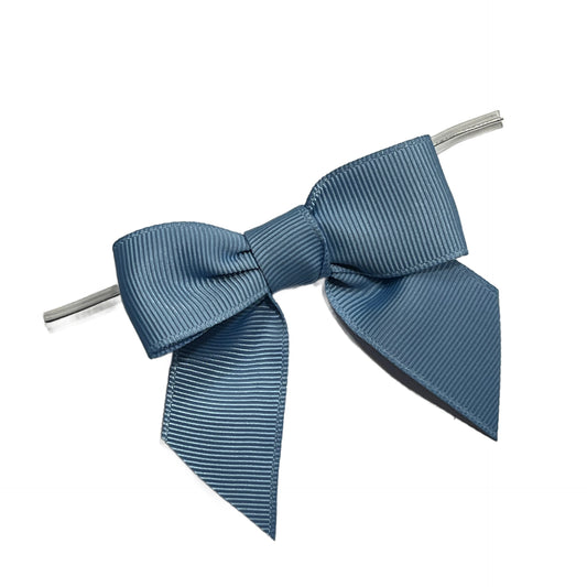 French Blue Pre-Tied Bow w/Wire