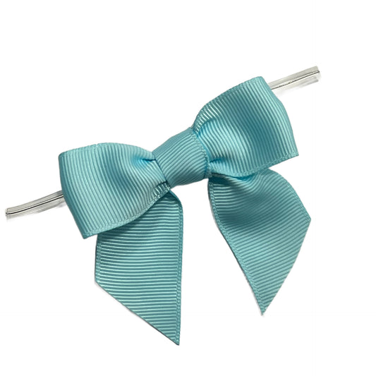 Ocean Blue Pre-Tied Bow w/Wire