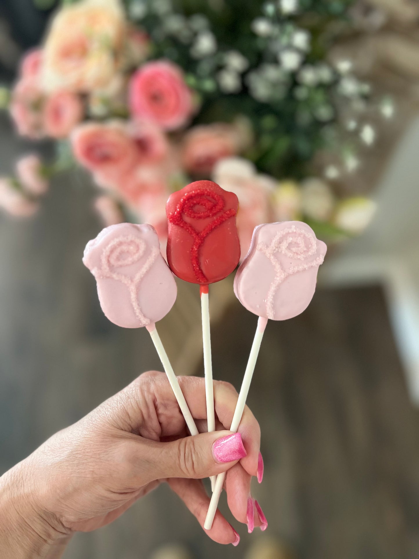 Rose Bud Cake Pop Mold | Deluxe Cutter, Popper, and Tray Option
