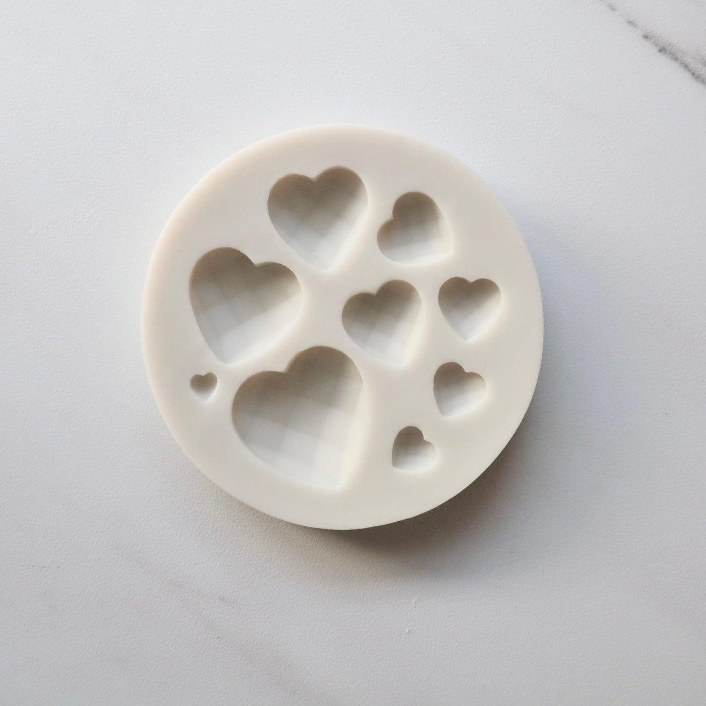 SMALL GEOMETRIC HEART VARIETY MOLD