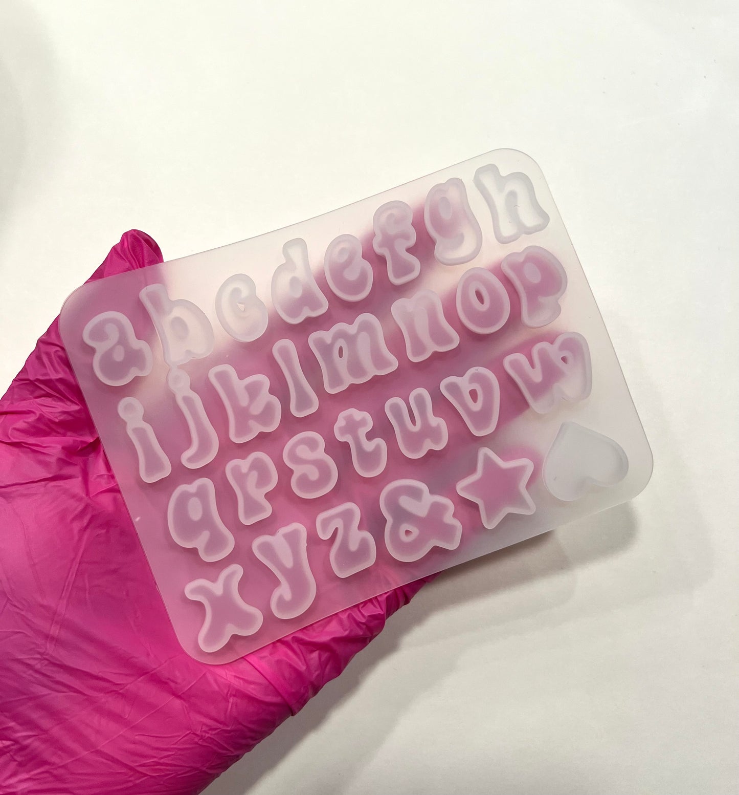 Alphabet & Number Set Fondant Chocolate Mold