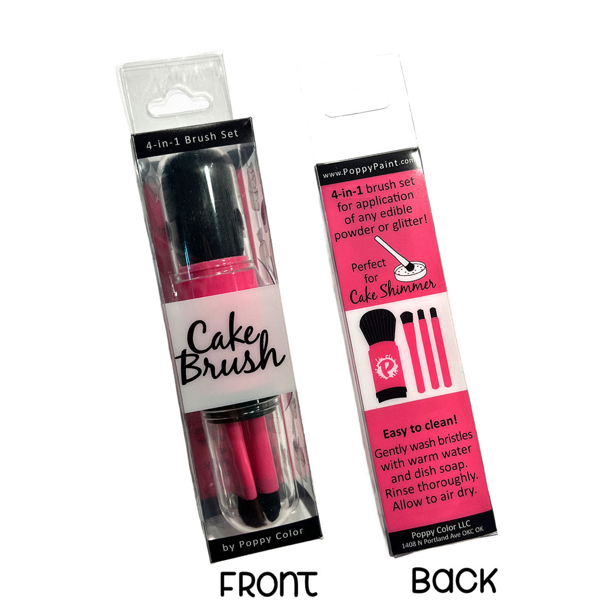 Poppy Color Paint Brush Set