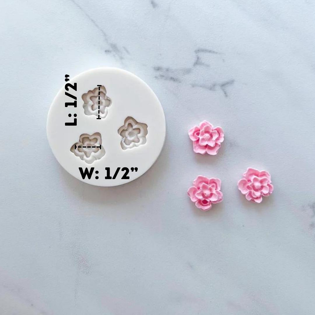 SMALL WAVY THREE FLOWER MOLD