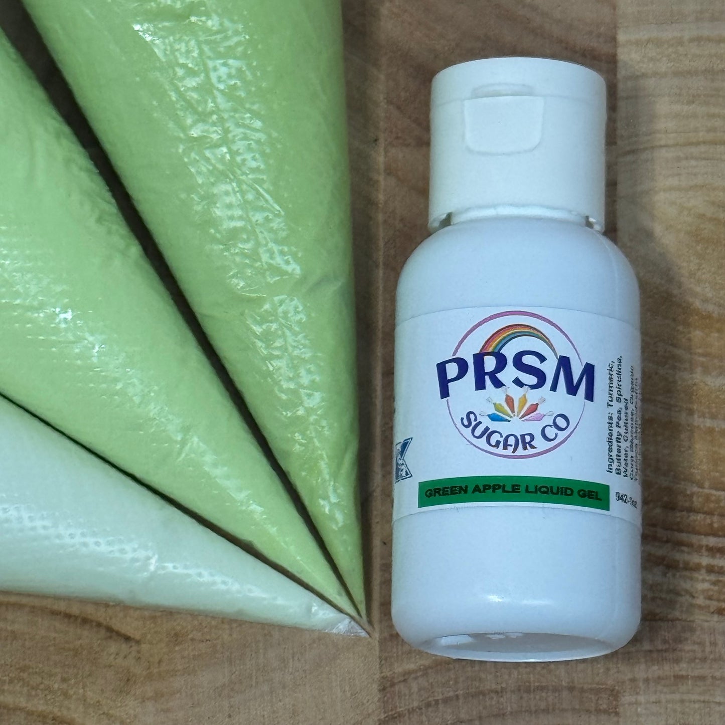PRSM Sugar Co Liquid Gel Green Apple 1 oz