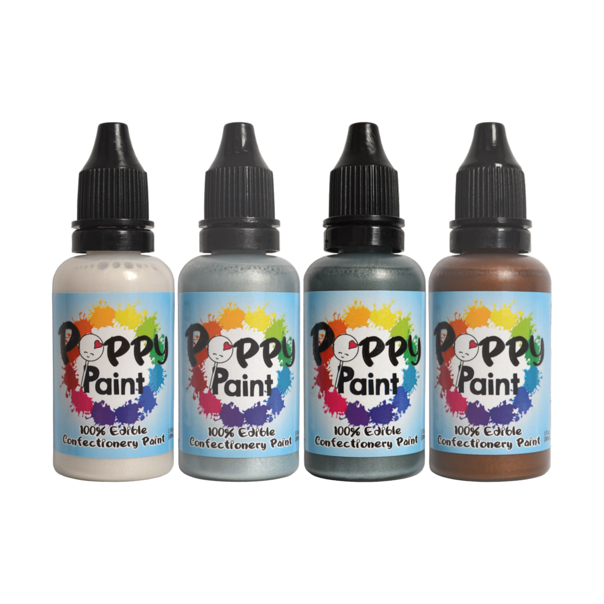 4 Piece Precious Pearls Poppy Paint Set