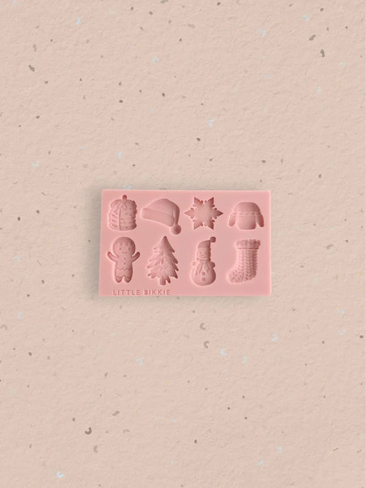 Christmas #1 Assorted Silicone Mould by Little Bikkie