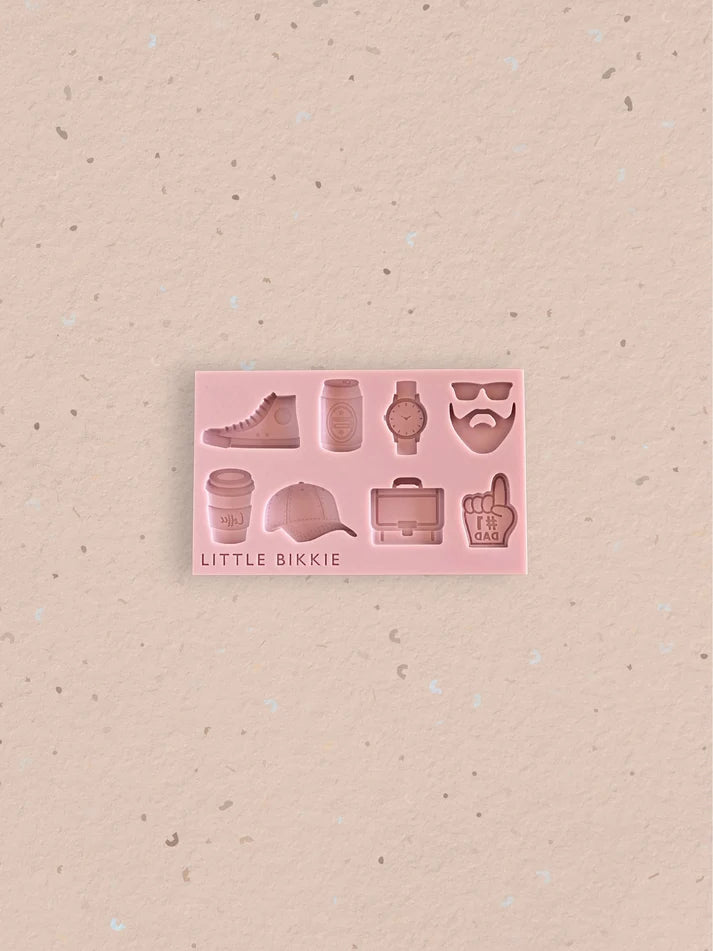 Father's Day #1 Assorted Silicone Mould by Little Bikkie
