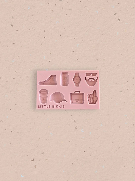 Father's Day #1 Assorted Silicone Mould by Little Bikkie