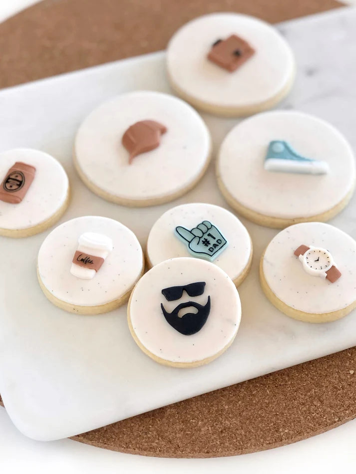 Father's Day #1 Assorted Silicone Mould by Little Bikkie