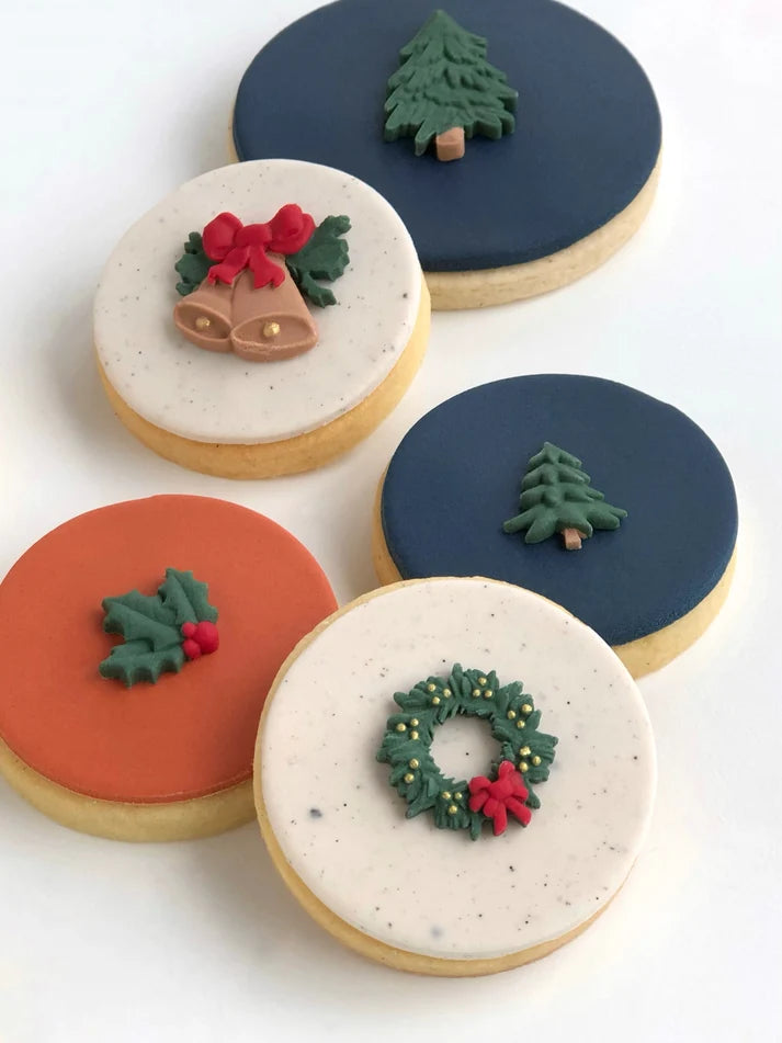 Christmas Foliage Silicone Mould by Little Bikkie