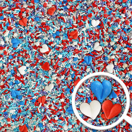 Sprinkle Pop I Love America Sprinkle Mix 4oz Bottle