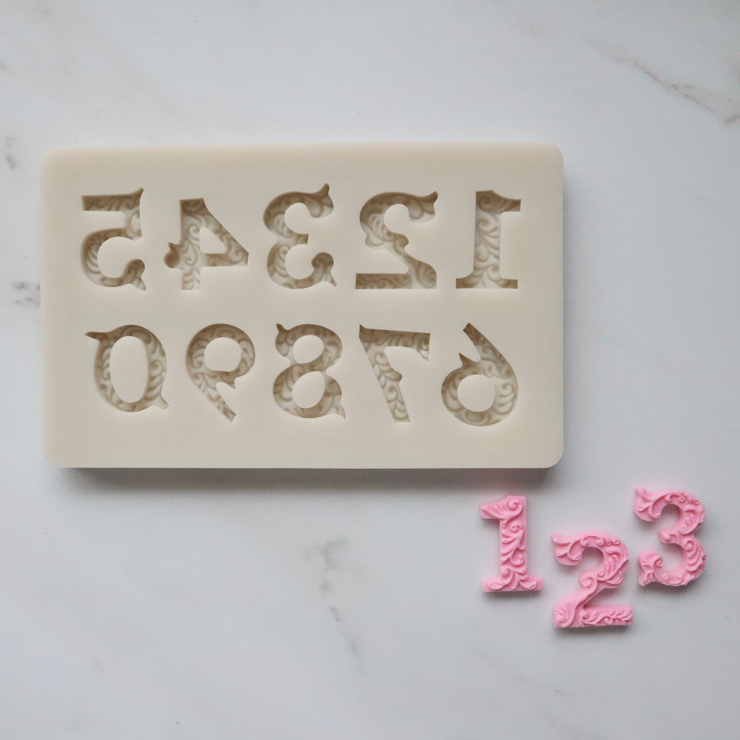 FILIGREE NUMBERS MOLD