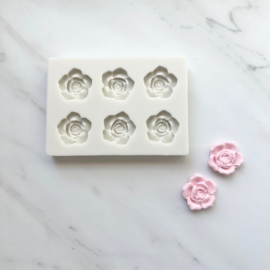 6 PIECE OPEN ROSE MOLD