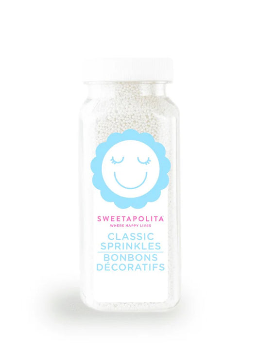 White Mini Nonpareils 3.9oz Bottle by Sweetapolita