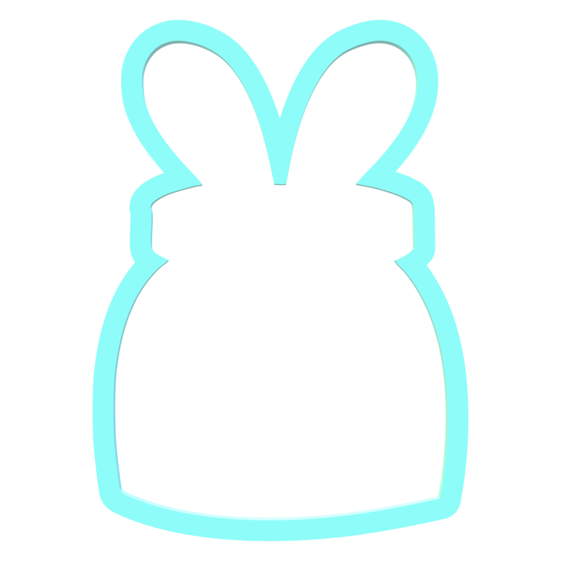Bunny Jar Cookie Cutter | STL File