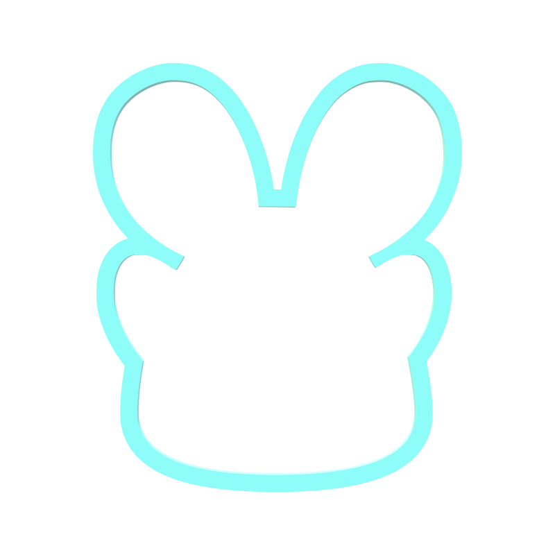 Cool Bunny Cookie Cutter