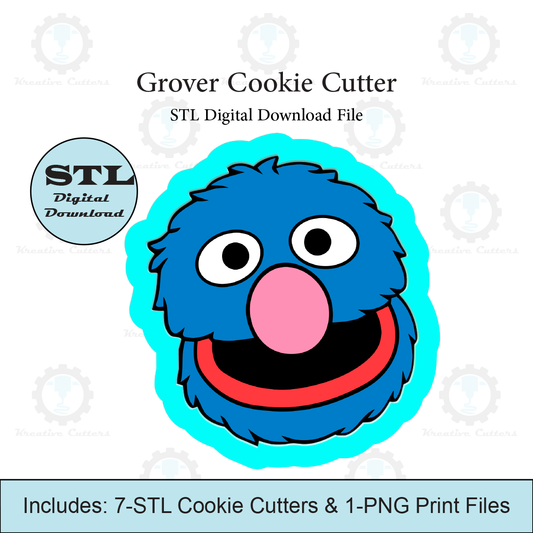 Grover Cookie Cutter | STL File