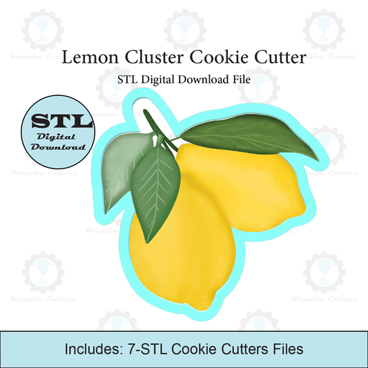 Lemon Cluster Cookie Cutter | STL File