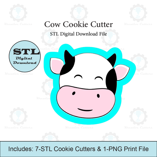 Cow Cookie Cutter | STL File