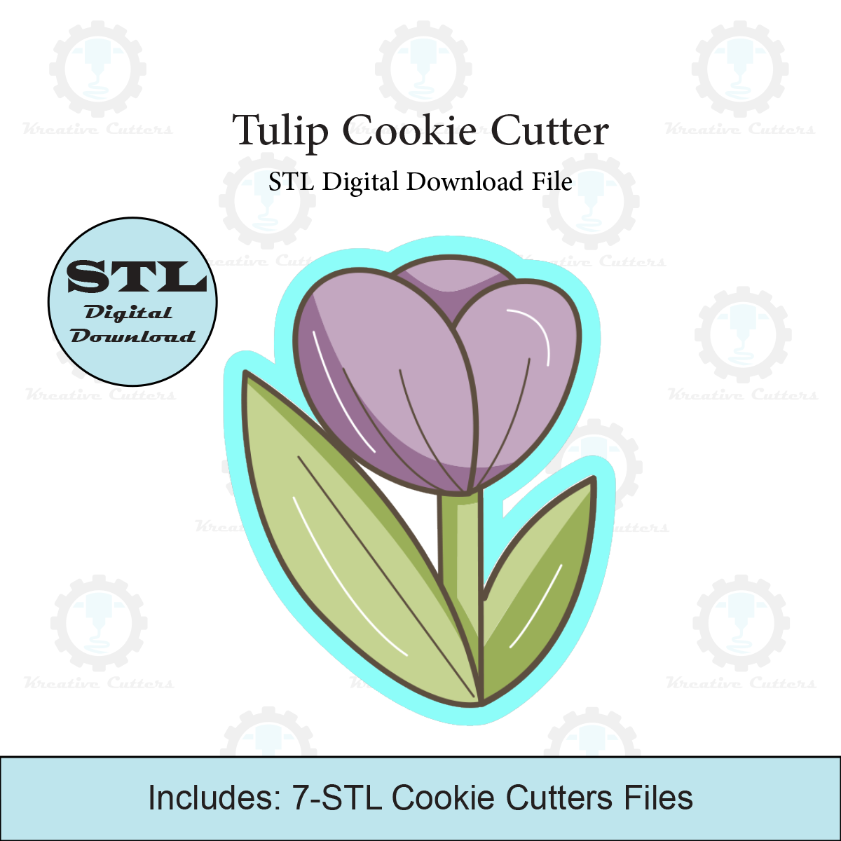 Tulip Cookie Cutter | STL File