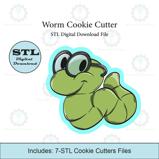 Worm Cookie Cutter | STL File