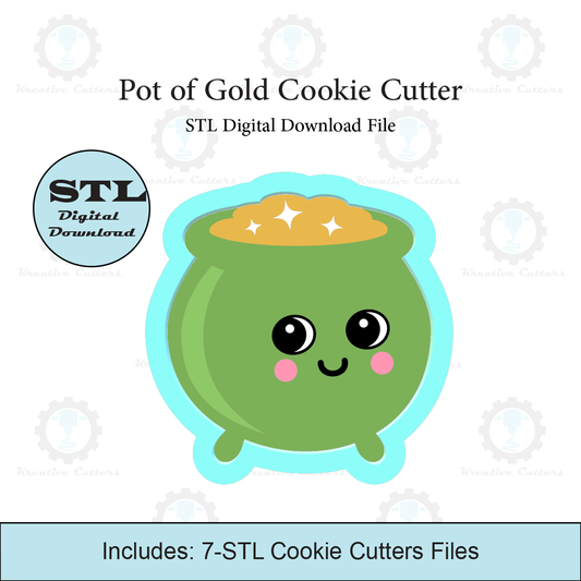 Pot of Gold Cookie Cutter | STL File