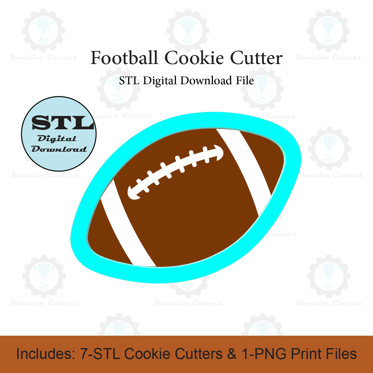Football Cookie Cutter Set | STL File