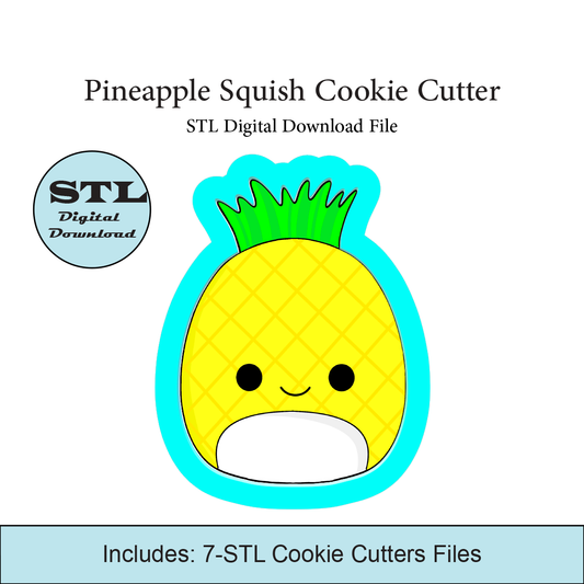 Pineapple Squish Cookie Cutter | STL File
