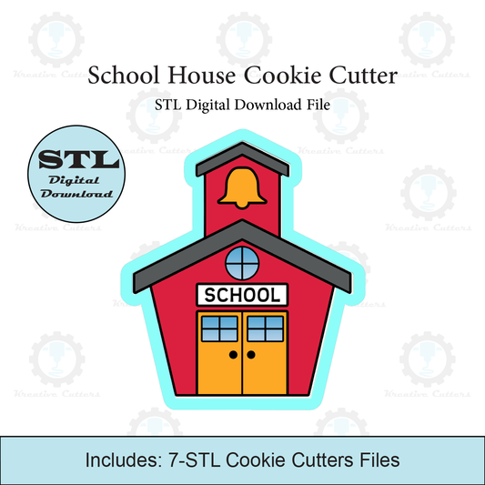 School House Cookie Cutter | STL File