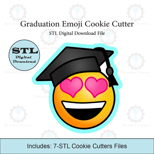 Graduation Emoji Cookie Cutter | STL File