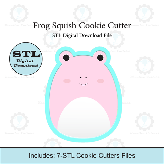 Frog Squish Cookie Cutter | STL File