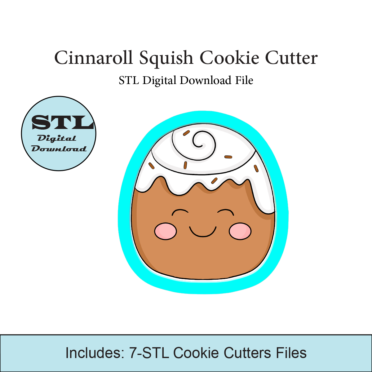Cinnaroll Squish Cookie Cutter | STL File